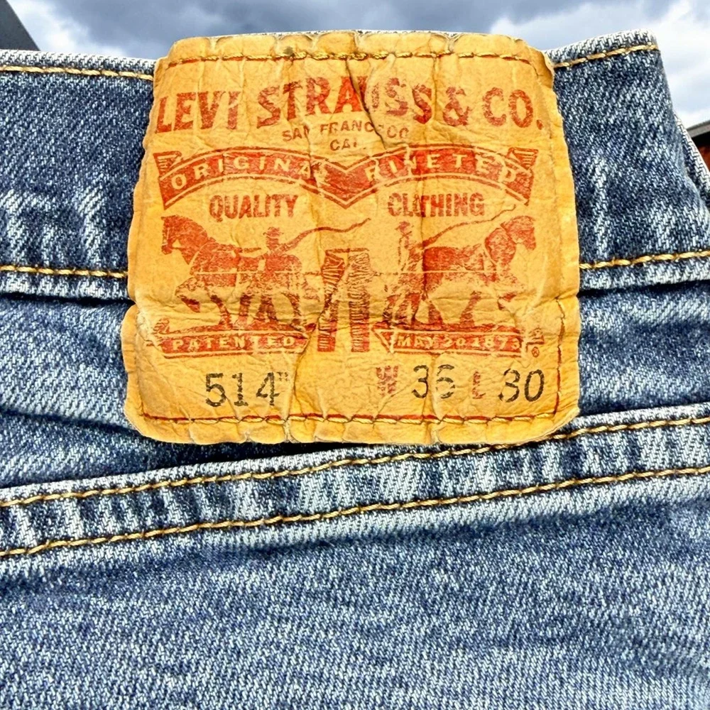 Levi's 514 Jeans Mens 36x30 Distressed Grunge Destroyed Thrashed Y2K Streetwear
